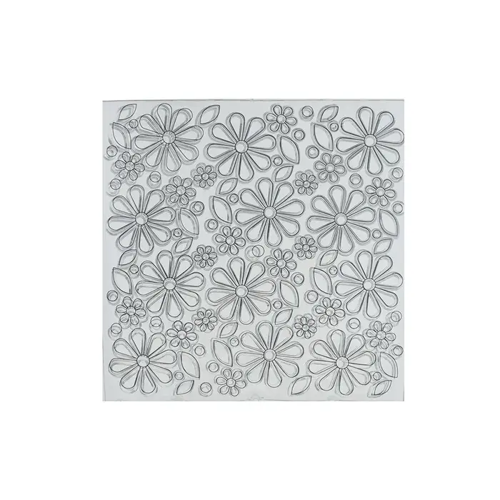 Feuille de tampon en argile polymère fleur, Texture, motif d'été, tapis de gaufrage pour boucles d'o
