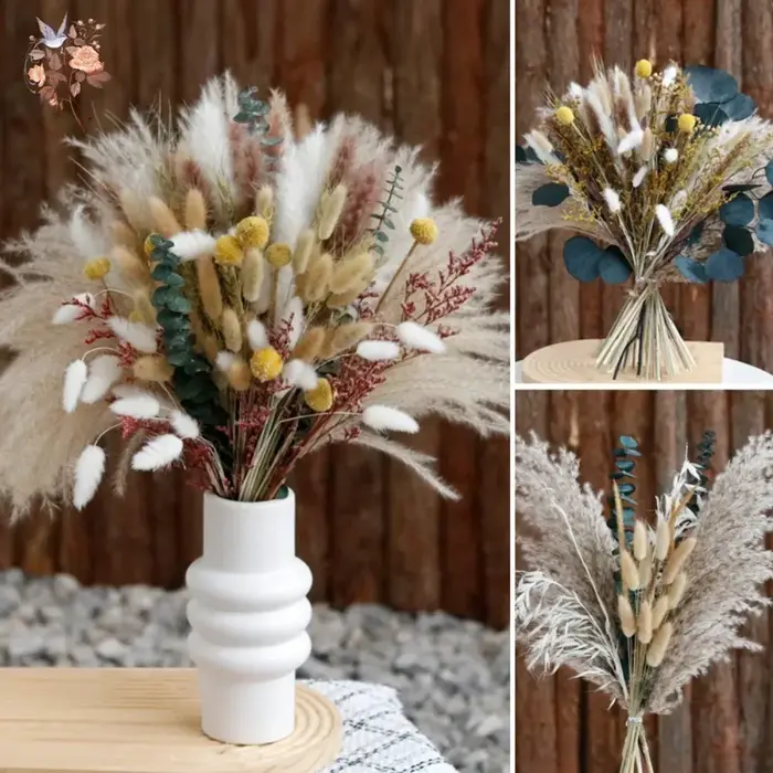 Bouquet de fleurs séchées naturelles