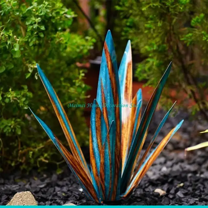 H7BF – décorations jardin en Agave pour piquet extérieur