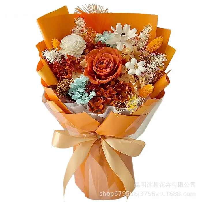 Forever FlowerFlowers pour la livraison, Bouquet de roses durable pour 3 ansFleurs d'anniversaireCad