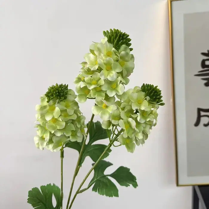 Une branche de fleur d'hortensia artificielle trois têtes Hortensia pour mariage Cneterpieces partie maison décoration florale