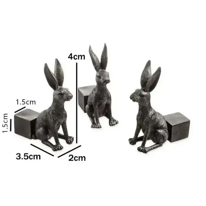 Fuuny 3 pièces Pot de fleur pieds support forme animale chat chien Pots de plantes Risers Pad extérieur jardin résine Pot pied plante bonsaï supports