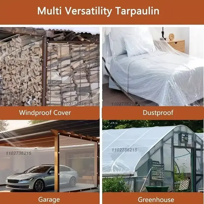 Bâche transparente imperméable pour jardin