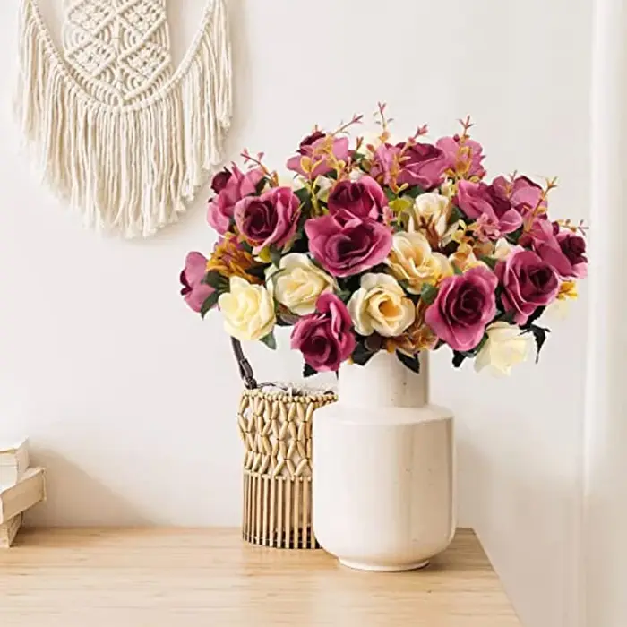 Roses artificielles pour mariage