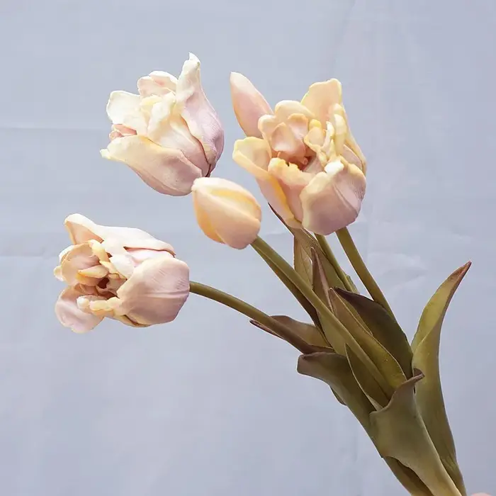 Bouquet de fleurs artificielles tulipes en Silicone