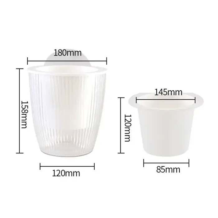 Pot de fleur à arrosage automatique avec trou de Drainage