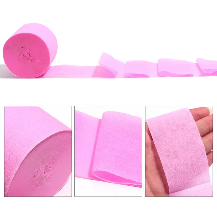 Rouleau de papier crêpe coloré