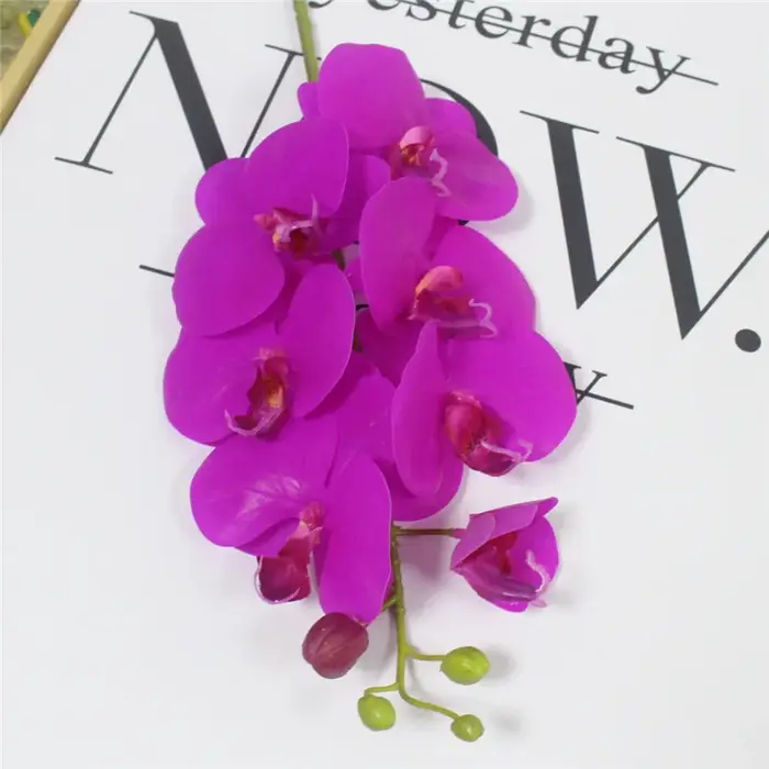 Orchidée Papillon Artificielle en PU, Fleurs au Toucher Réel pour Nouvelle Maison, Décoration de Fes