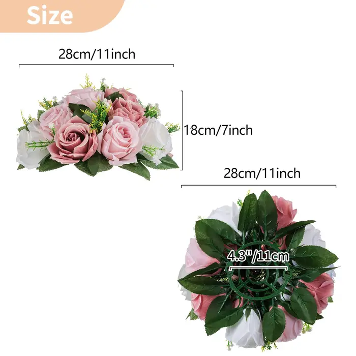 Boule de fleurs artificielles en plastique