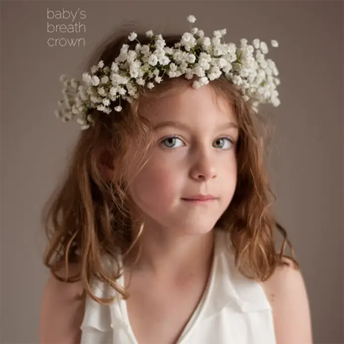 Couronne de fleurs séchées de 15 pouces pour mariage