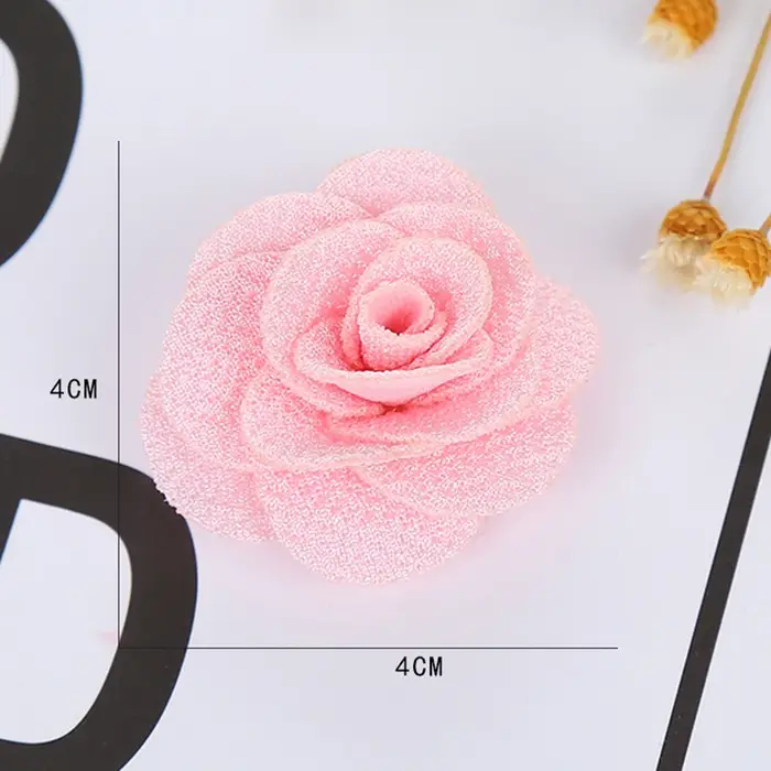 Fleur décorative camélia DIY sans Clip pour filles