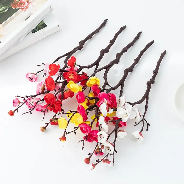 1 pièce de fleur de prunier simulée