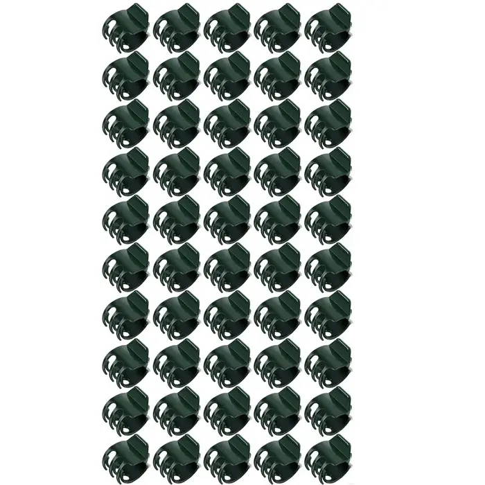 10/50/100 PIÈCES Pinces de Soutien Végétales Vert Foncé à 6 Griffes pour Orchidées