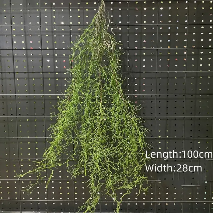 1 pièces plante verte artificielle rotin plantes d'herbe verte vigne suspendue rotin pour mur mariag