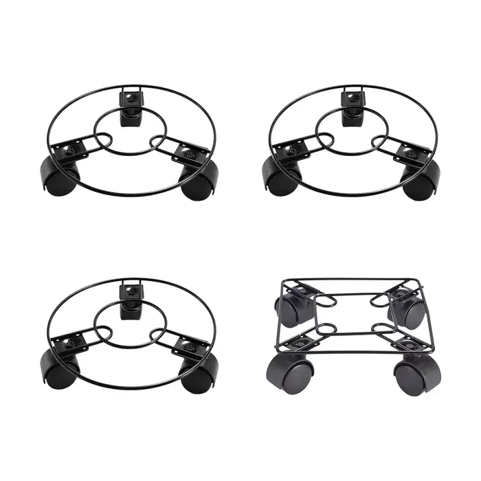 Soucoupe à plantes support pour plantes roulant avec 3 roues plateau pour plantes rouleau accessoire