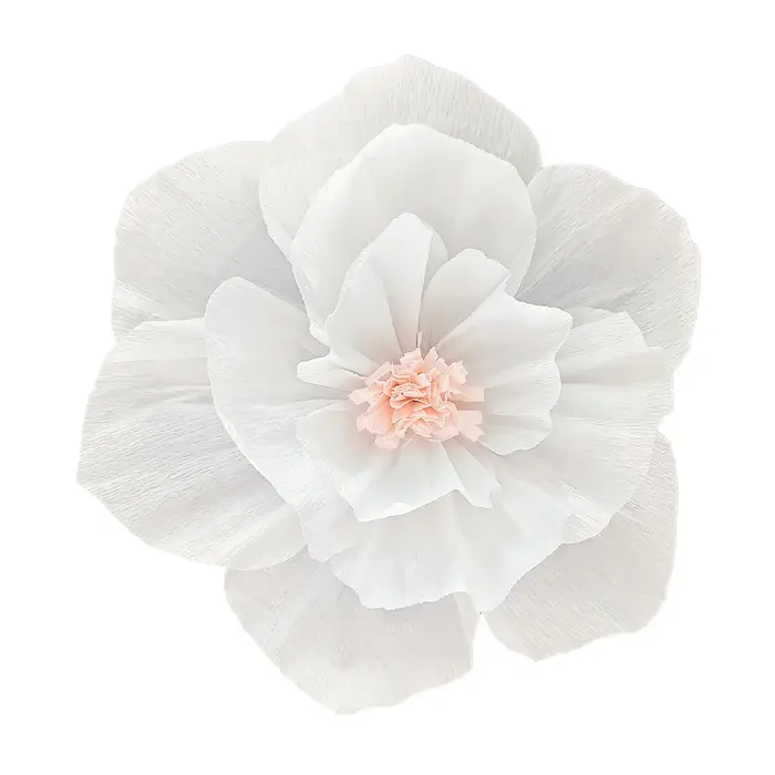 Fleurs en Papier Crêpe Réaliste, Décor Mural pour Mariages, Anniversaires, Fêtes Prénatales, 1 Pièce