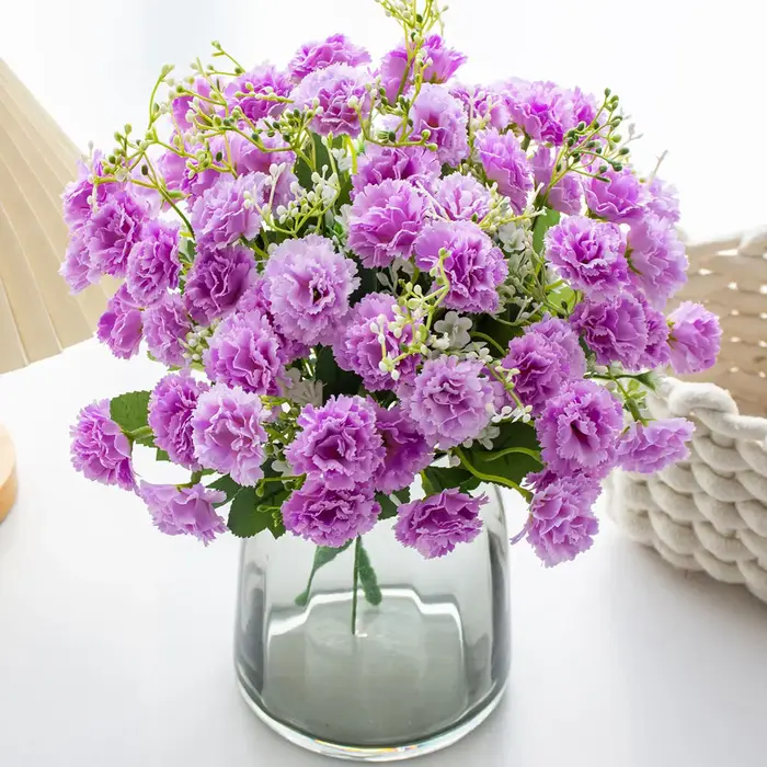 Fleurs Artificielles Œillet pour la Saint-Valentin
