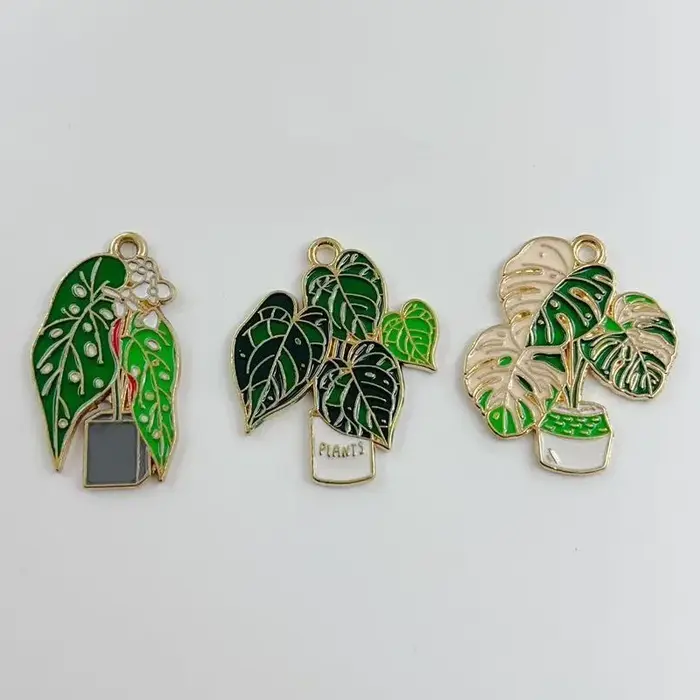 10 pièces de feuilles de bananier succulentes vertes en pot