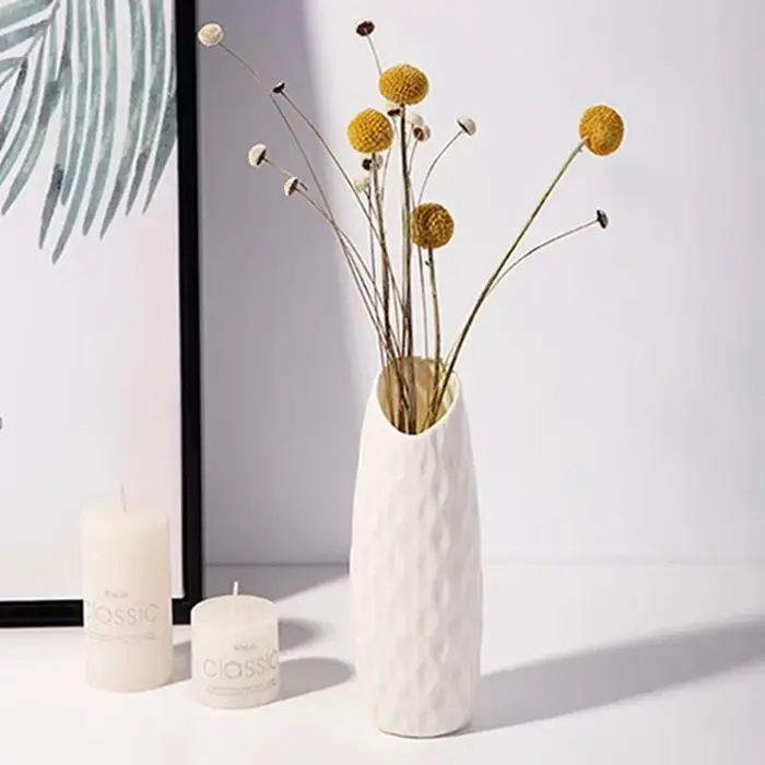 Vase en plastique Imitation Céramique Pots De Fleurs De Mariage Maison Jardin En Plein Air Table BRICOLAGE Cadeau Festival Partie Cour Décor HotSelling