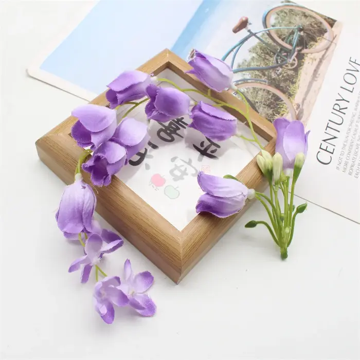 Lot de 10 fleurs artificielles de muguet