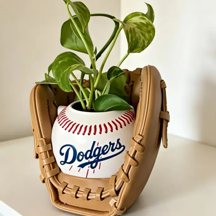 Pot de fleurs en forme de balle de baseball, 1 pièce, décoration de pot de fleurs sphérique pour jardin extérieur, statue de bureau, décoration de salon, chambre à coucher, balcon, excellent article c