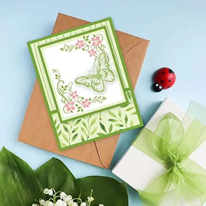 Timbres transparents en dentelle de fleurs