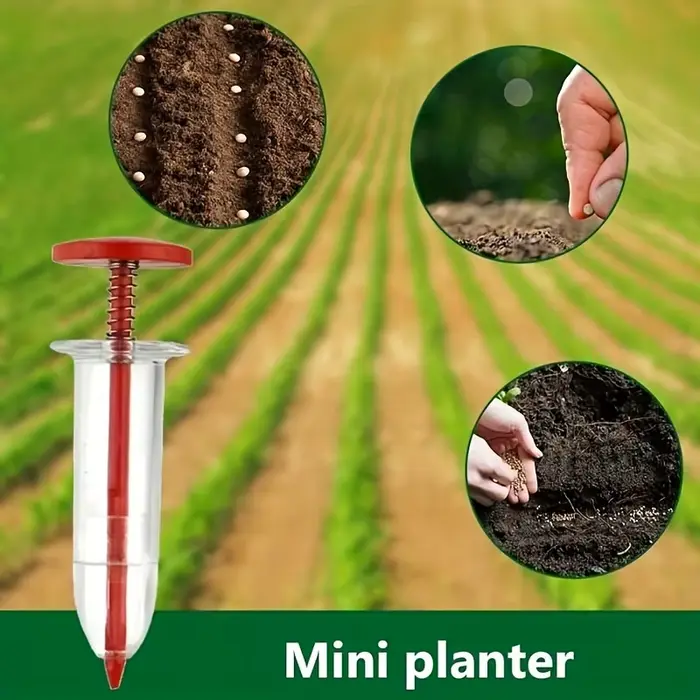 Mini planteur de semis pour les cadres de plantes, réglable, déterminer la fleur, seringue enge, distributeur de semis, outils de semis de jardin