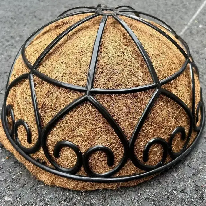 Panier suspendu pot de fleurs cocotier pot de fleurs intérieur panier suspendu artisanat fer cocotier Pot de fleur 