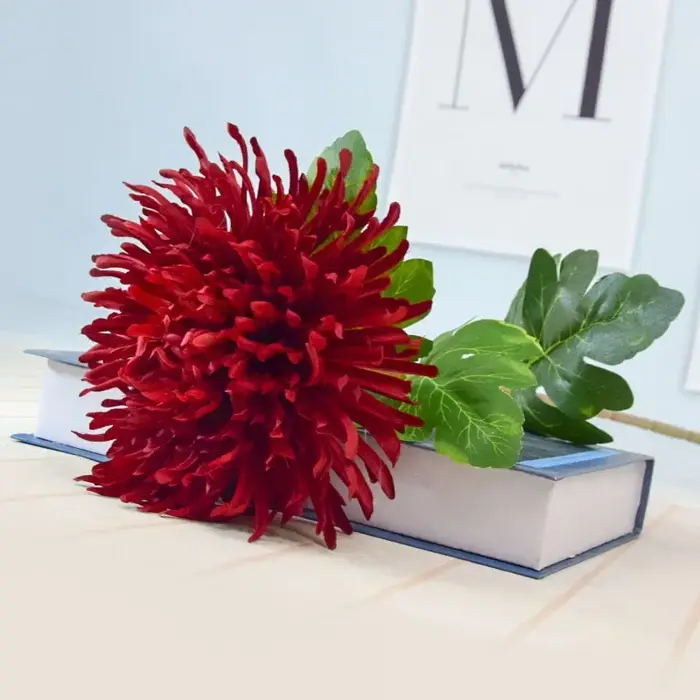 Fleur artificielle chrysanthème grande tête