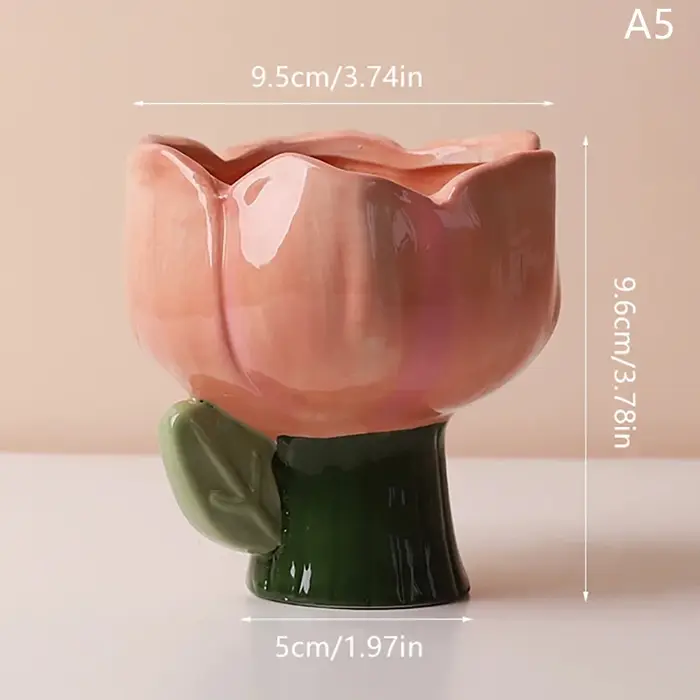 Conteneur de fleurs en céramique en forme d'animal mignon