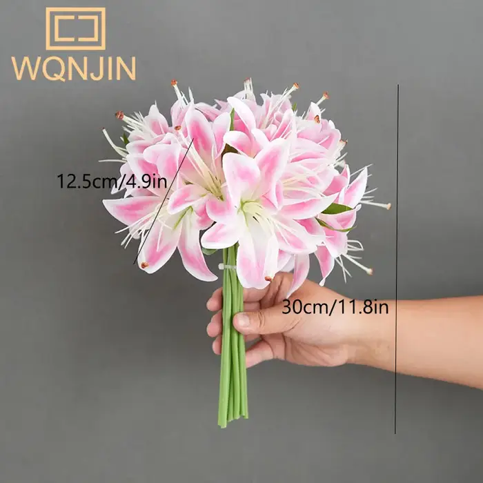 Bouquet de Lys Rose à 20 Têtes
