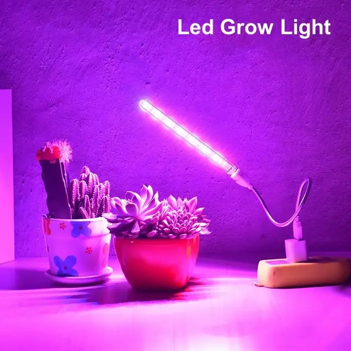 5V LED élèvent la lumière spectre complet plante lampe avec tuyau Flexible serre intérieure Phyto USB