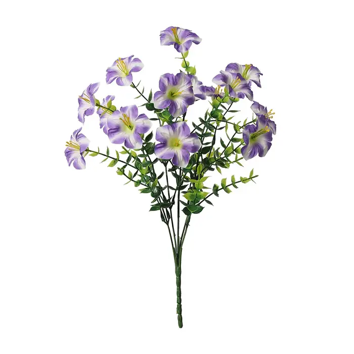 Lot de 3/6 fleurs artificielles de 35 cm, fausses fleurs pour la décoration de la maison, du jardin,