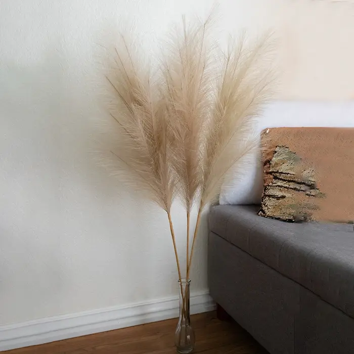 1PC Faux Pampas Herbe Décor Plume