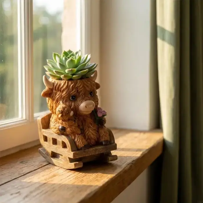 Pot fleurs pour plantes succulentes, chaise à bascule, Pot plantes, décorations bureau, 55KF