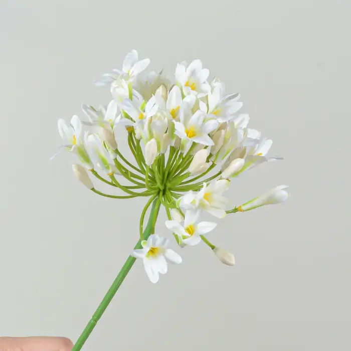 Branche d'agapanthus africaine de luxe, décoration de table pour la maison, fleurs artificielles en 