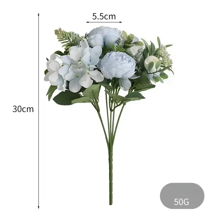 1 Bouquet de pivoines en soie