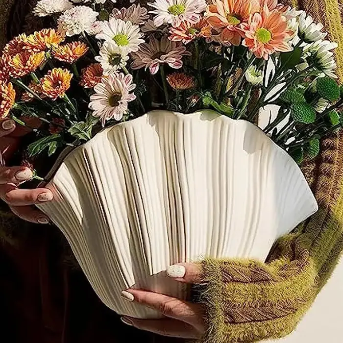 Vase en résine organique à coquille Simple