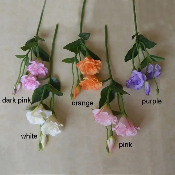Fleurs artificielles Lisianthus au toucher réel