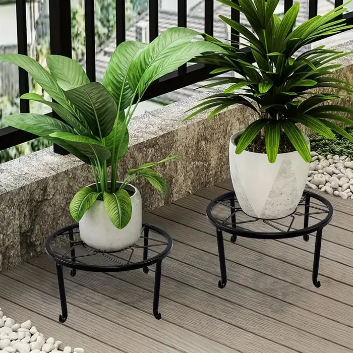 Supports de plantes en métal pour pot de fleur