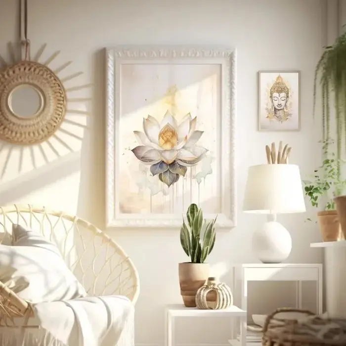Arbre de vie bouddha fleur de Lotus Zen Yoga méditation spirituelle Vintage mur Art affiche impression toile peinture pour chambre décor à la maison