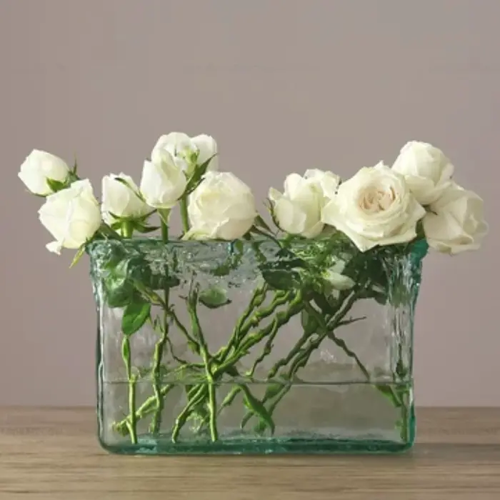 Vase en verre d'art haut de gamme importé d'espagnol