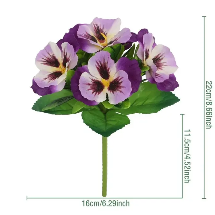 Fleurs artificielles en tissu de soie