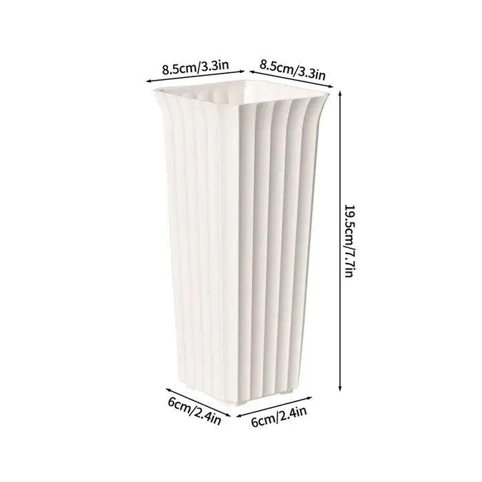 Vases en plastique simples pour plantes, vase pour arrangement floral, vase décoratif, pot de fleurs