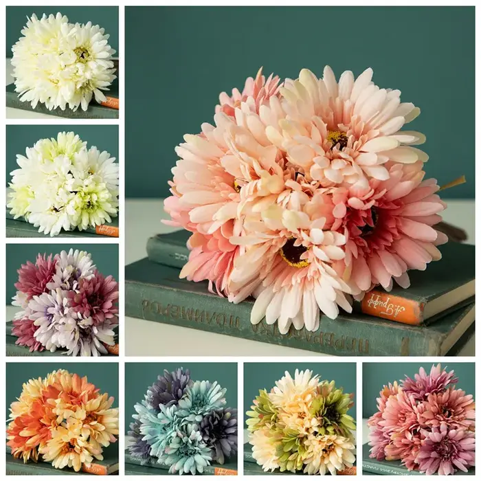 Fleurs en soie Gerbera