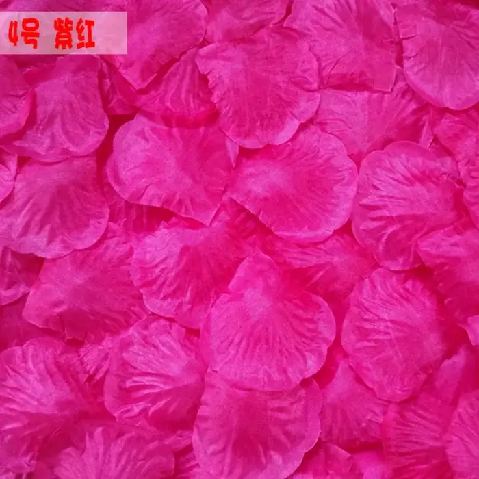 Nouvelle mode 1000 pièces/lot Pétales de rose artificiels en soie Décorations de mariage Chemins de table
