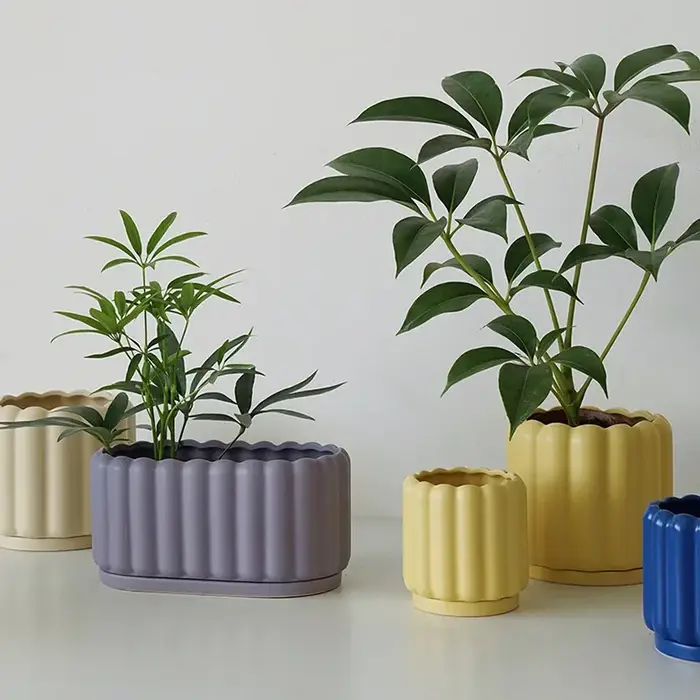 Moule en silicone en argile pour pot de fleurs