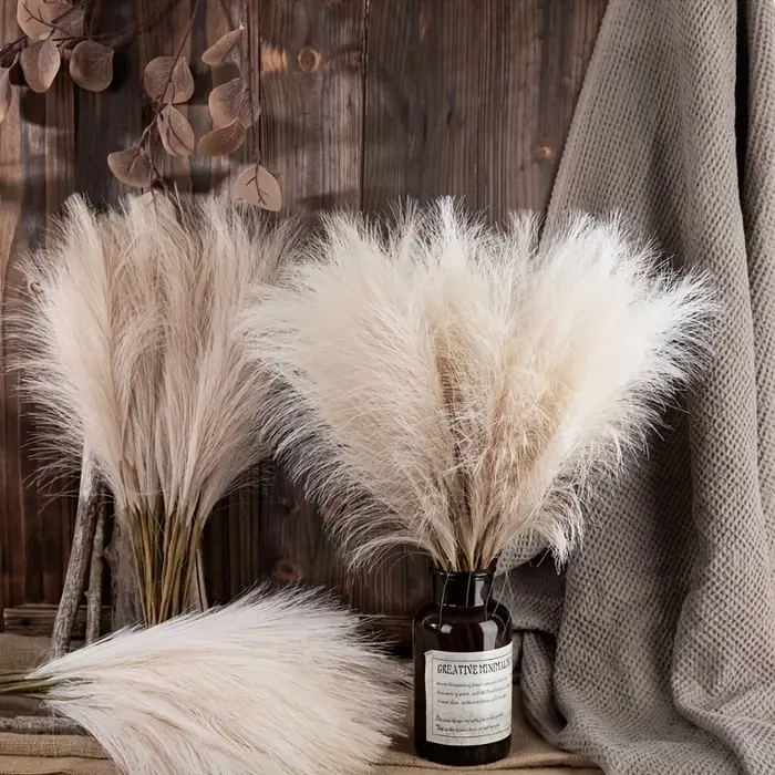 Grand décor de faux pampas enge pour vase de sol