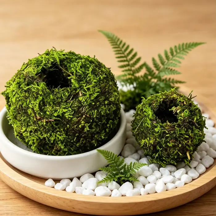 Pot de fleurs en boule de mousse