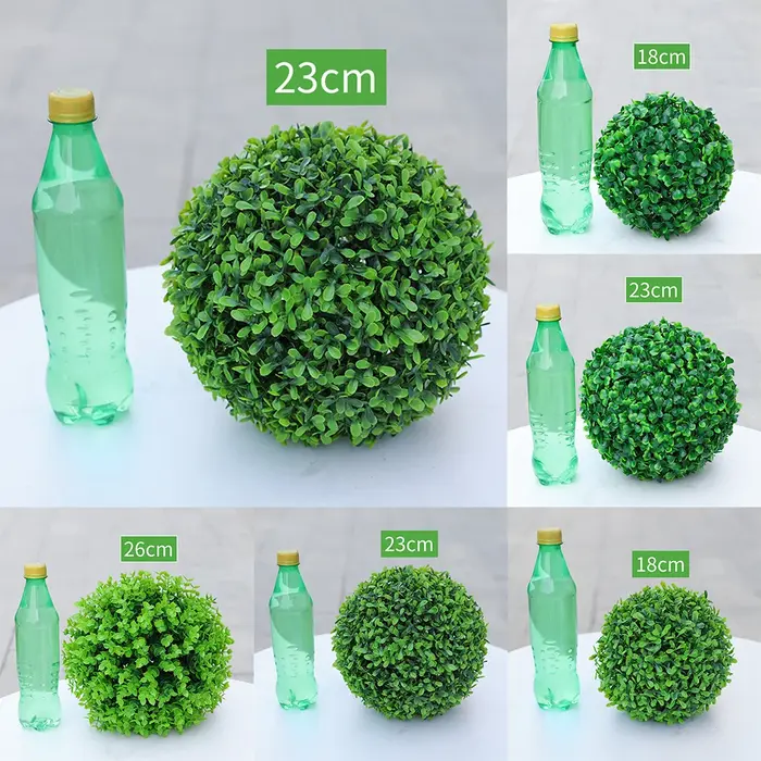 Boule de plante artificielle ronde